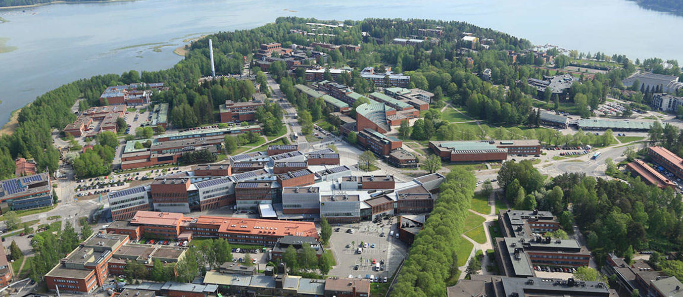 Aerial picture of Otaniemi during the summer