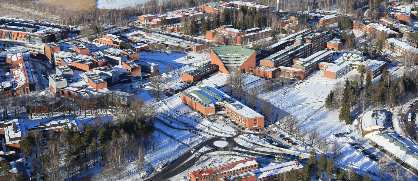 Aerial photo of the campus