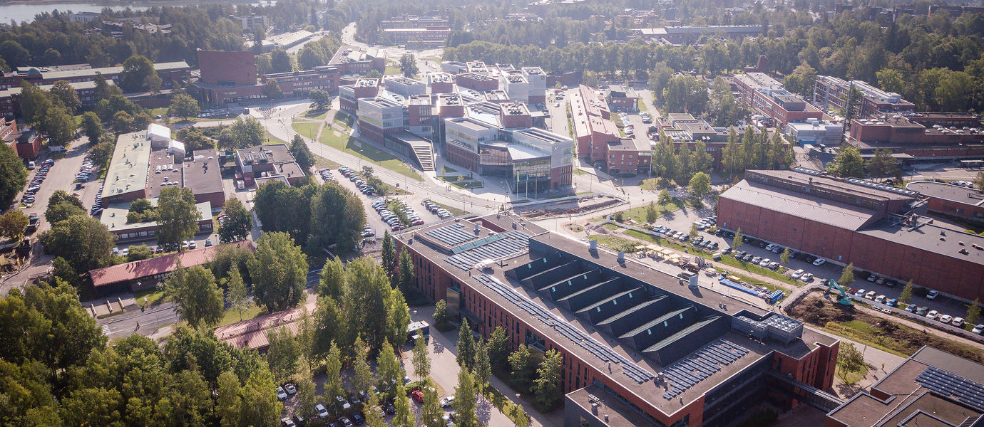Otaniemi campus above / photo: Aalto University, Matti Ahlgren