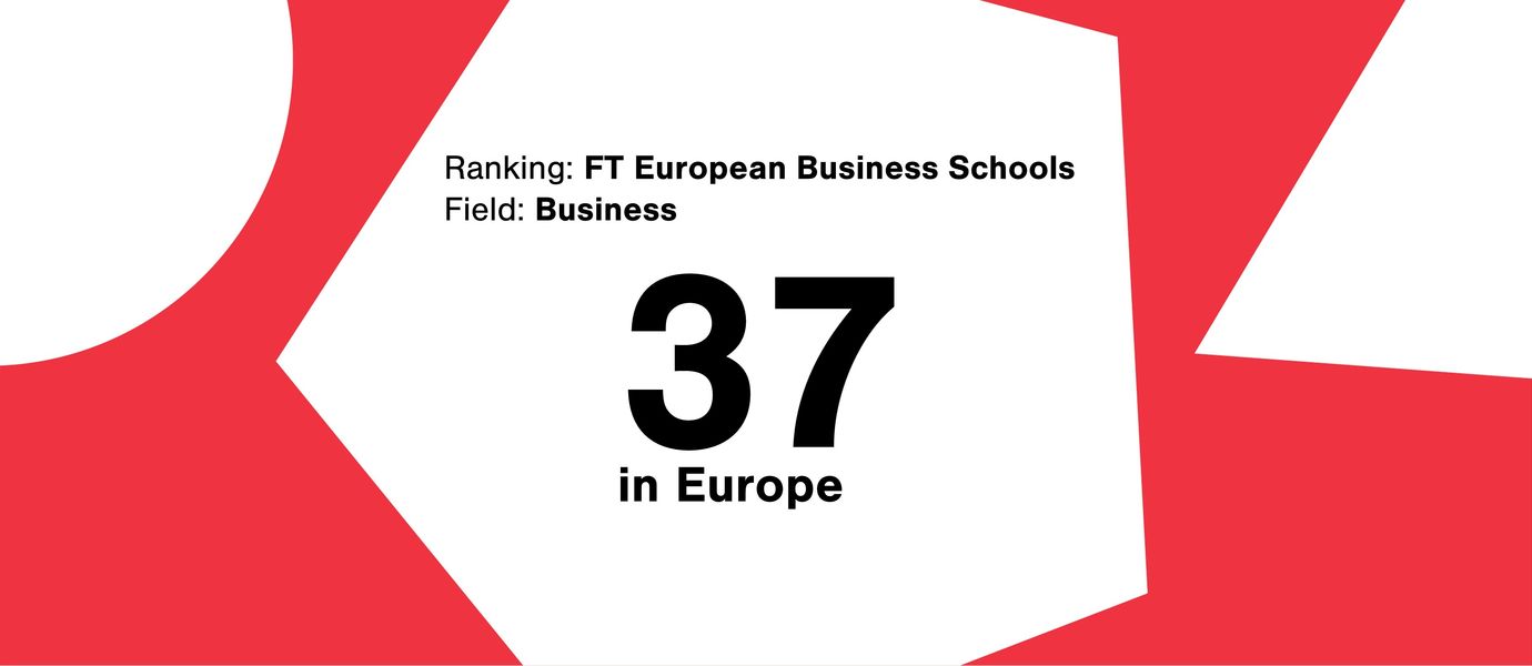 Aalto's FT ranking was 37 among European business schools