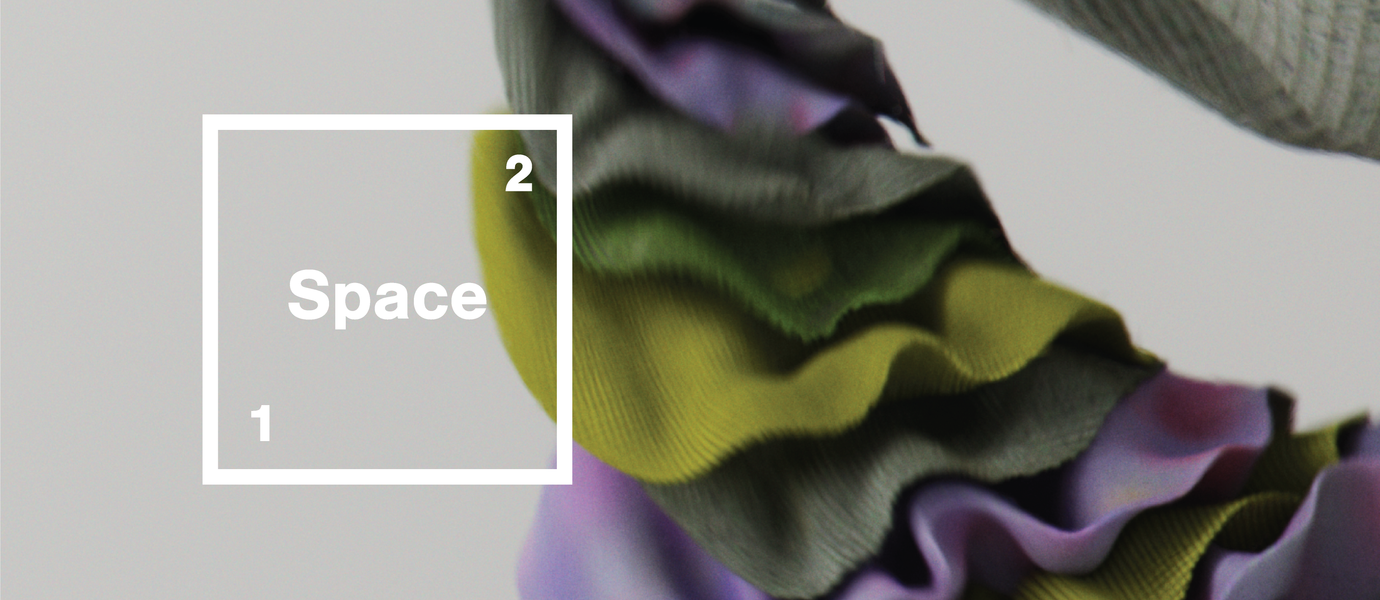 Still from textile innovation animation with white Space 21 logo.