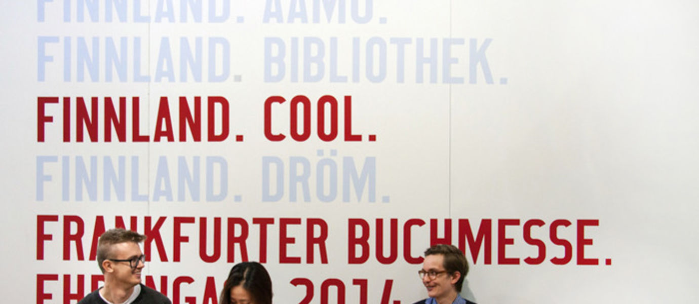 Aalto-yliopiston opiskelijat suunnittelivat Frankfurtin kirjamessujen ilmeen
