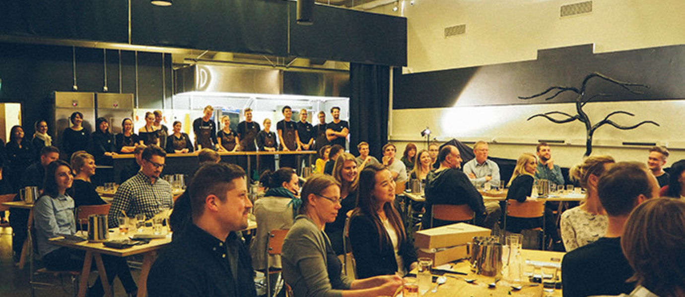 Aalto students created a pop-up restaurant for one evening. Photo Sara Chen