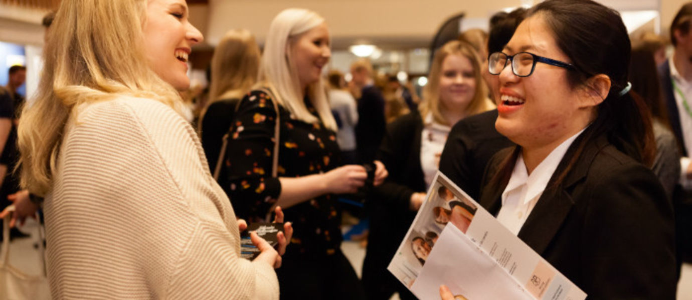ARENA Career Fair offered business students meaningful encounters with companies. Photos: Anni Hanén