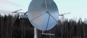 A radio telescope dedicated for solar observations at Metsähovi Radio Observatory. 