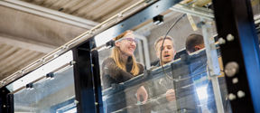 Students and teaching staff at the Aalto University Environmental Hydraulics Lab
