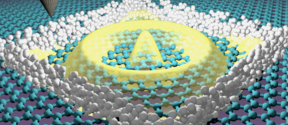 Scanning tunneling microscope tip confining electrons in graphene