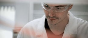 Close up picture of a male researcher
