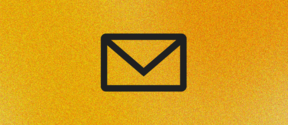 Symbol of a letter visualizing contact information