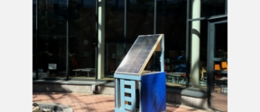 DIY-DIT-youth-energy- A solar panel powered cart at a school yard