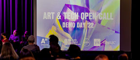 Photo from Art & Tech Open Call Demo Day event.