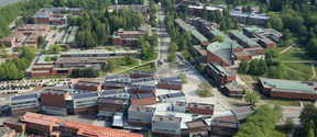 Aalto University campus aerial view 