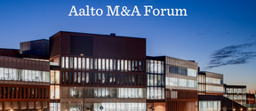 Aalto University School of Business building at night