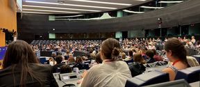 Students at the European Student Assembly in Strasbourg 2023. 