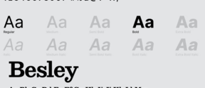 Examples of the new open-source Inter and Besley font families