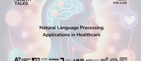 Health Talks banner for Natural Language Processing Applications in Healthcare -event