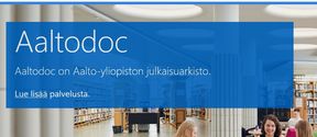 image of Aaltodoc main page 