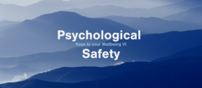 Psychological safety blue mountains white text
