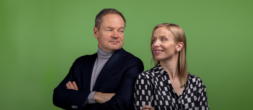 Professor Vesa Puttonen and Assistant Professor Eeva Vilkkumaa host the new podcast. 