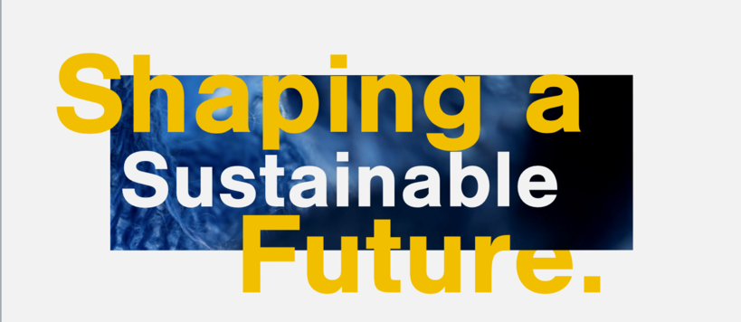 Shaping a sustainable future