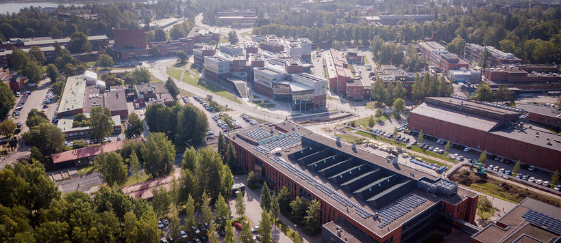 Otaniemi campus above / photo: Aalto University, Matti Ahlgren