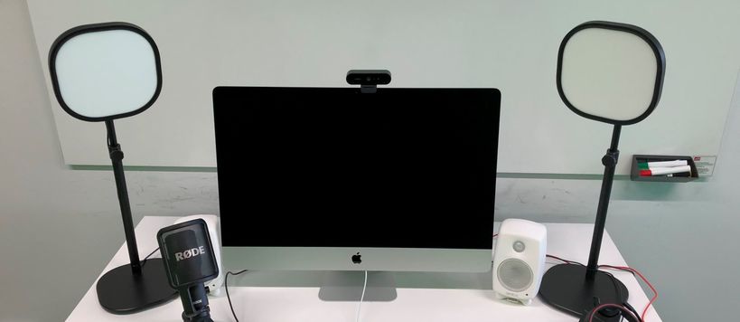 Computer setup in Remote teaching studio