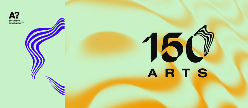 ARTS 150 years banner created by students Milena Rinne and Hanna-Kaisa Eskelinen