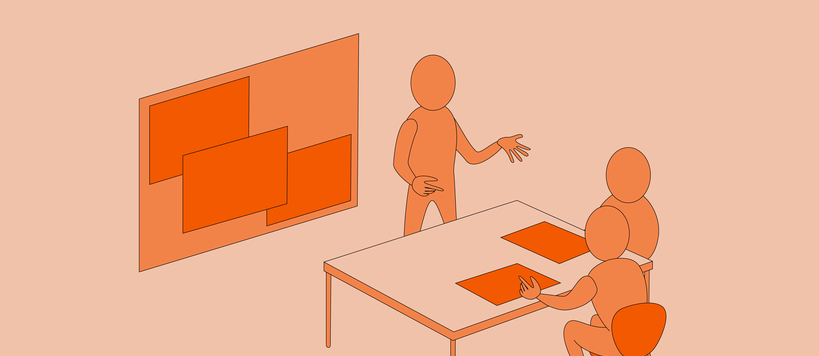 Education technology used in class room, symbolic illustration by Matti Ahlgren