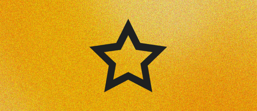 Star symbol visualizing exhibitions