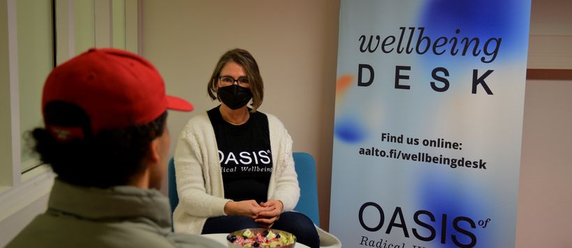 Wellbeing desk services at Aalto university