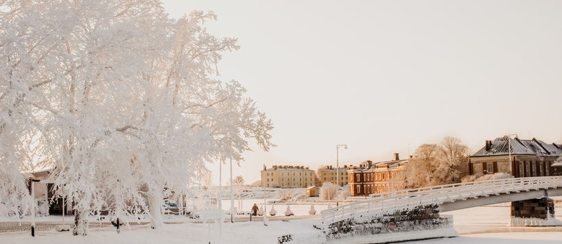 Suomenlinna in winter time.