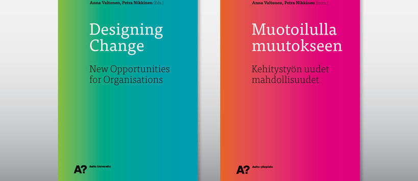 Designing Change book covers. Visual design: Cleo Bade