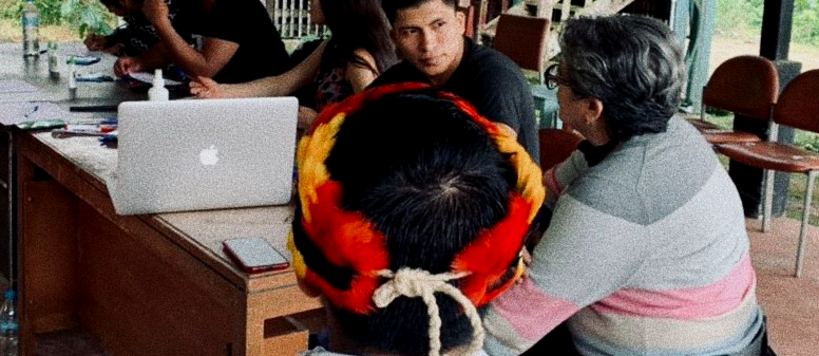 A workshop in the Ecuadorian Amazon.