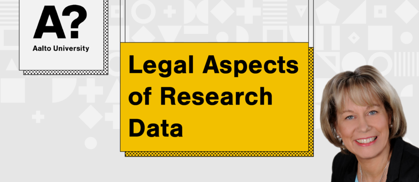 Legal Aspects of Research Data