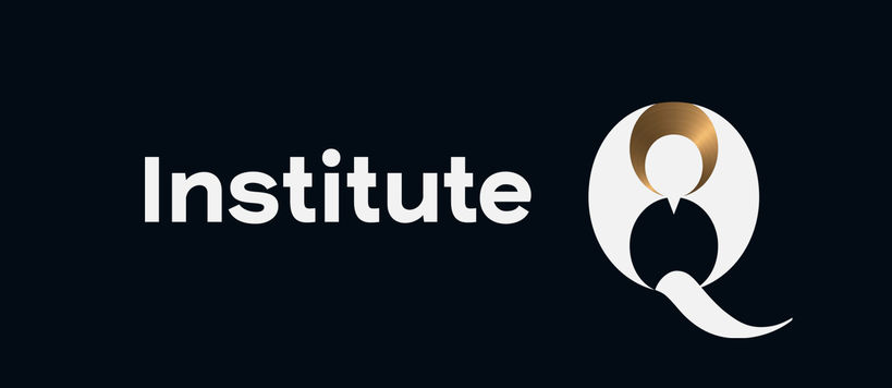 White InstituteQ logo on dark background