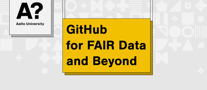 GitHub for FAIR Data and Beyond