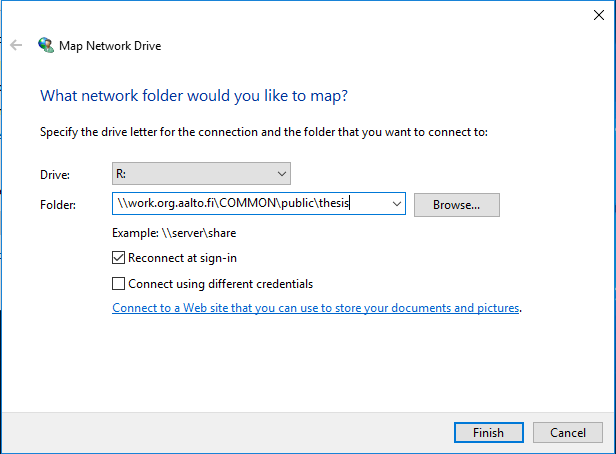 Windows network drive 10