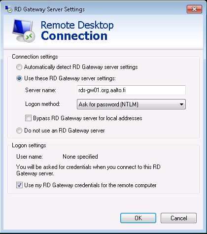 Remote connection 10