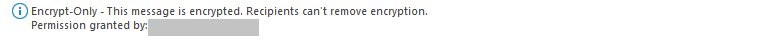 receiving an encrypted email
