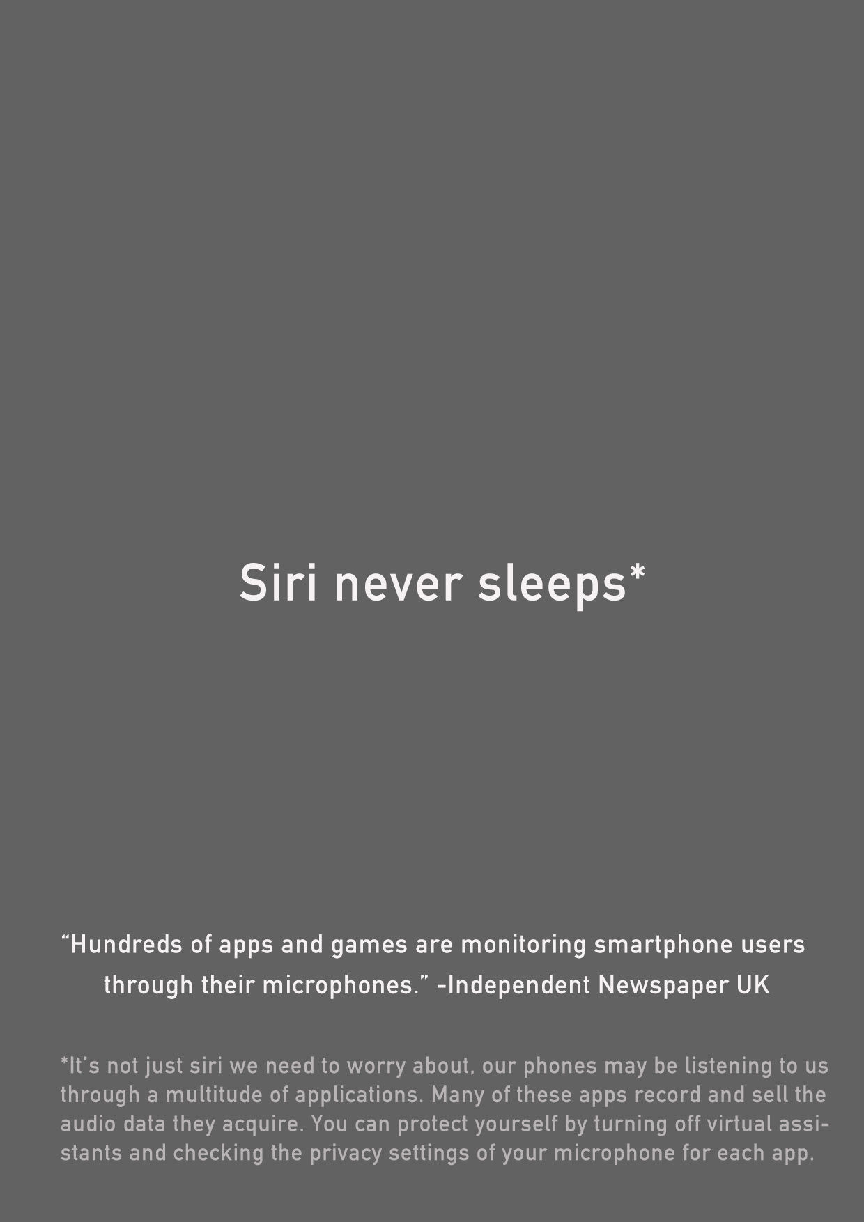 Siri Never Sleeps