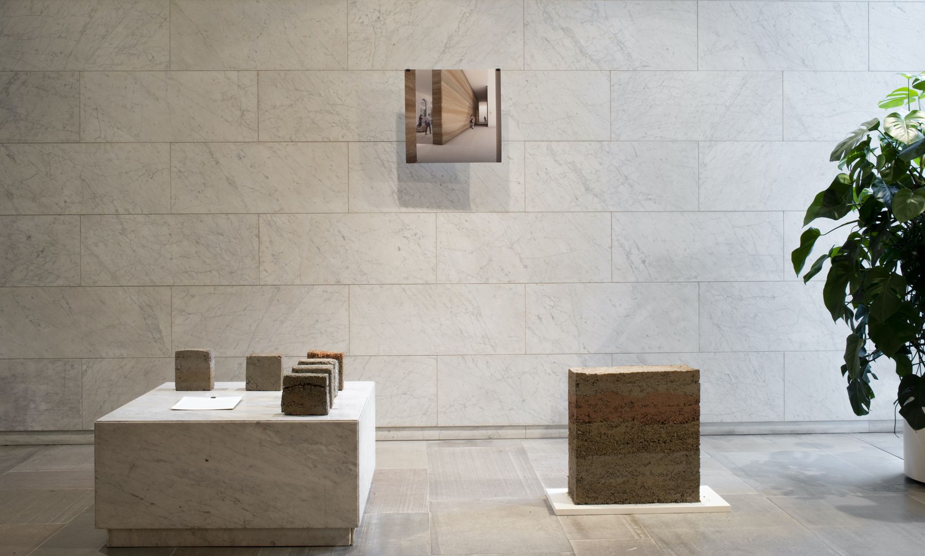 RAMMED EARTH. Paul Flanders and Lotta Harjula. Material: rammed earth with pigments