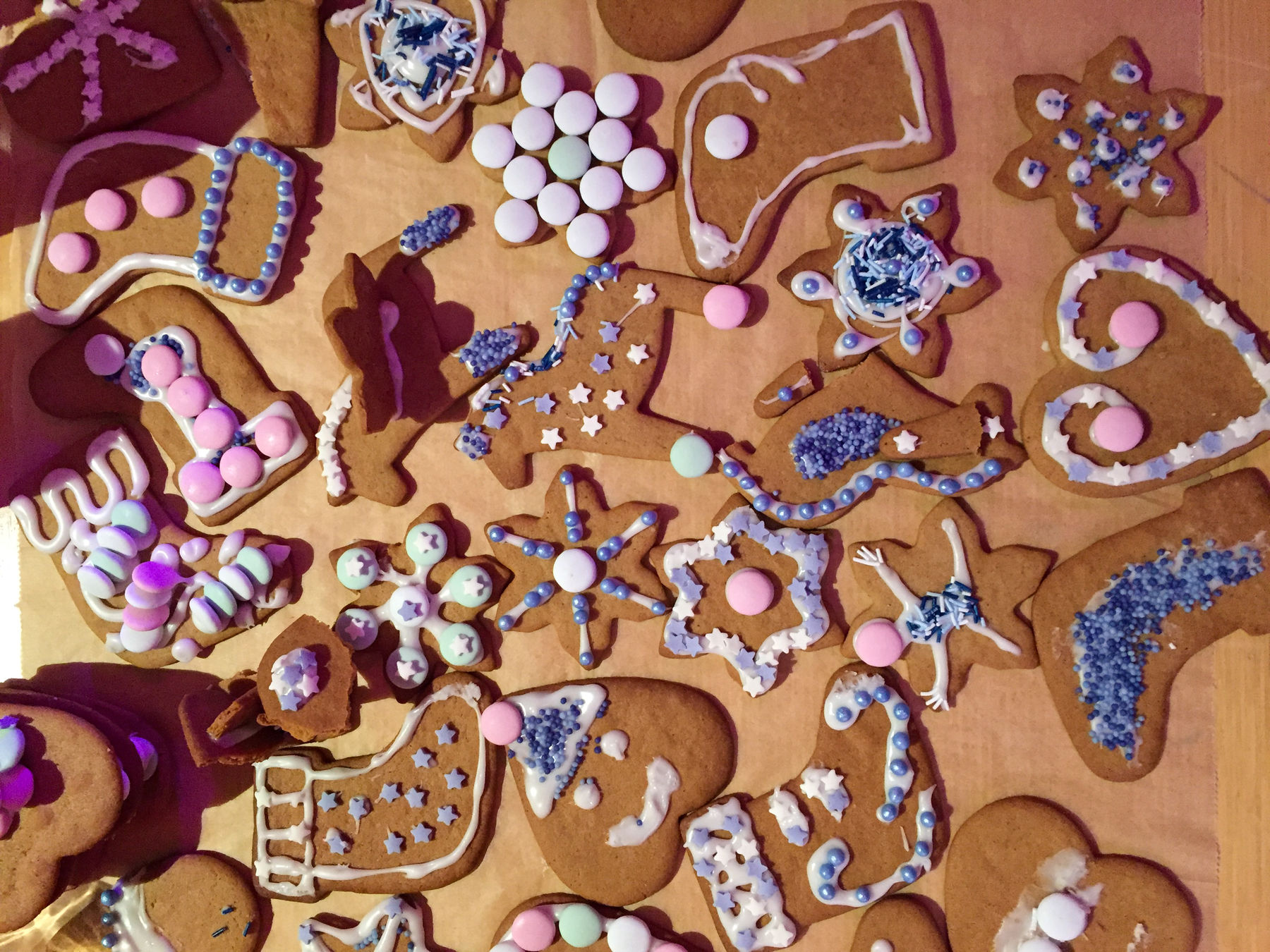 Gingerbread decorated by our creative community