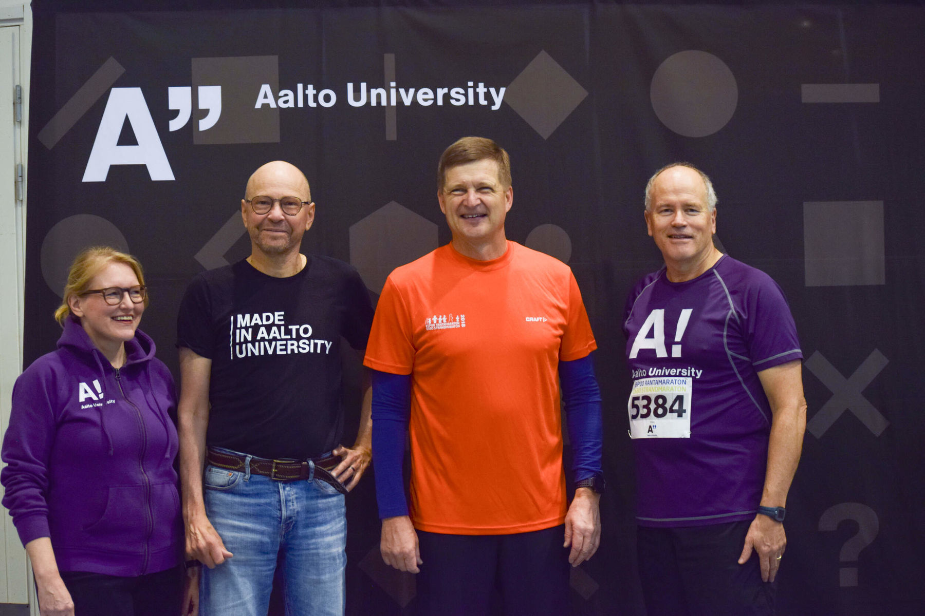 Aalto University leadership in Aalto 10K & 5K event in September 2022