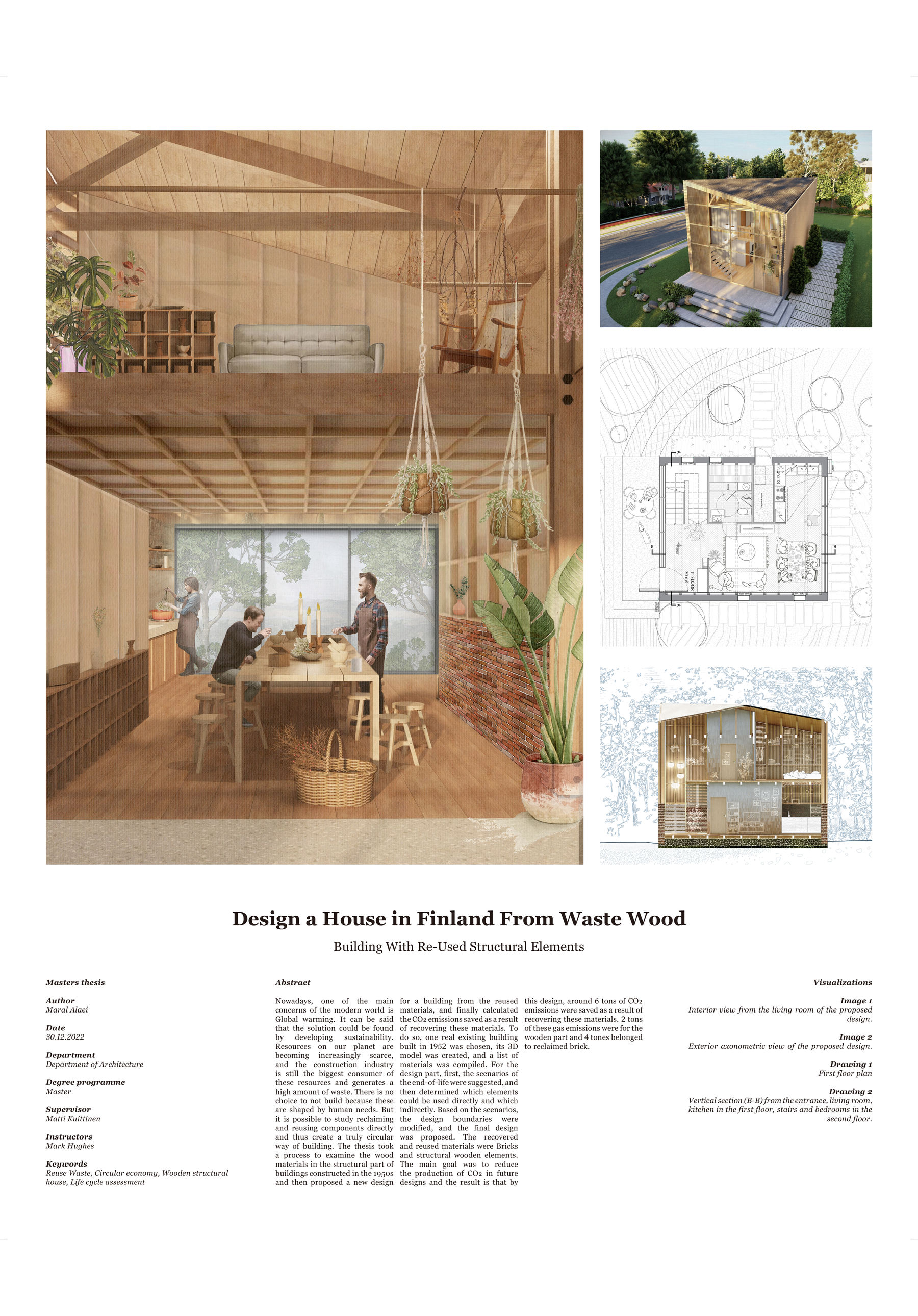 Maral Alaei master thesis Design a house in Finland from waste wood