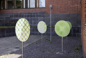 Crystal Flowers exhibition: Collineation Grounds: Shapes and Symmetries. Photo: Mikko Raskinen.