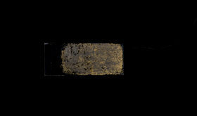 Photo print of artistic dye-sensitized solar cell back electrode