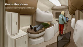 This image emotes a feeling of what the interior of an MRI van could look like.