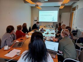 Presentation by Zahra Madani (Aalto team). Photo by Aalto University, Giulnara Launonen