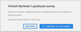 The Finnish Bachelor’s Graduate Survey