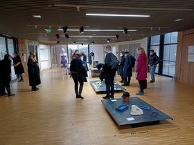 Beyond e-Textiles, visit of Nordic partners to Aalto, November 2021. Photo by Aalto University, Giulnara Launonen